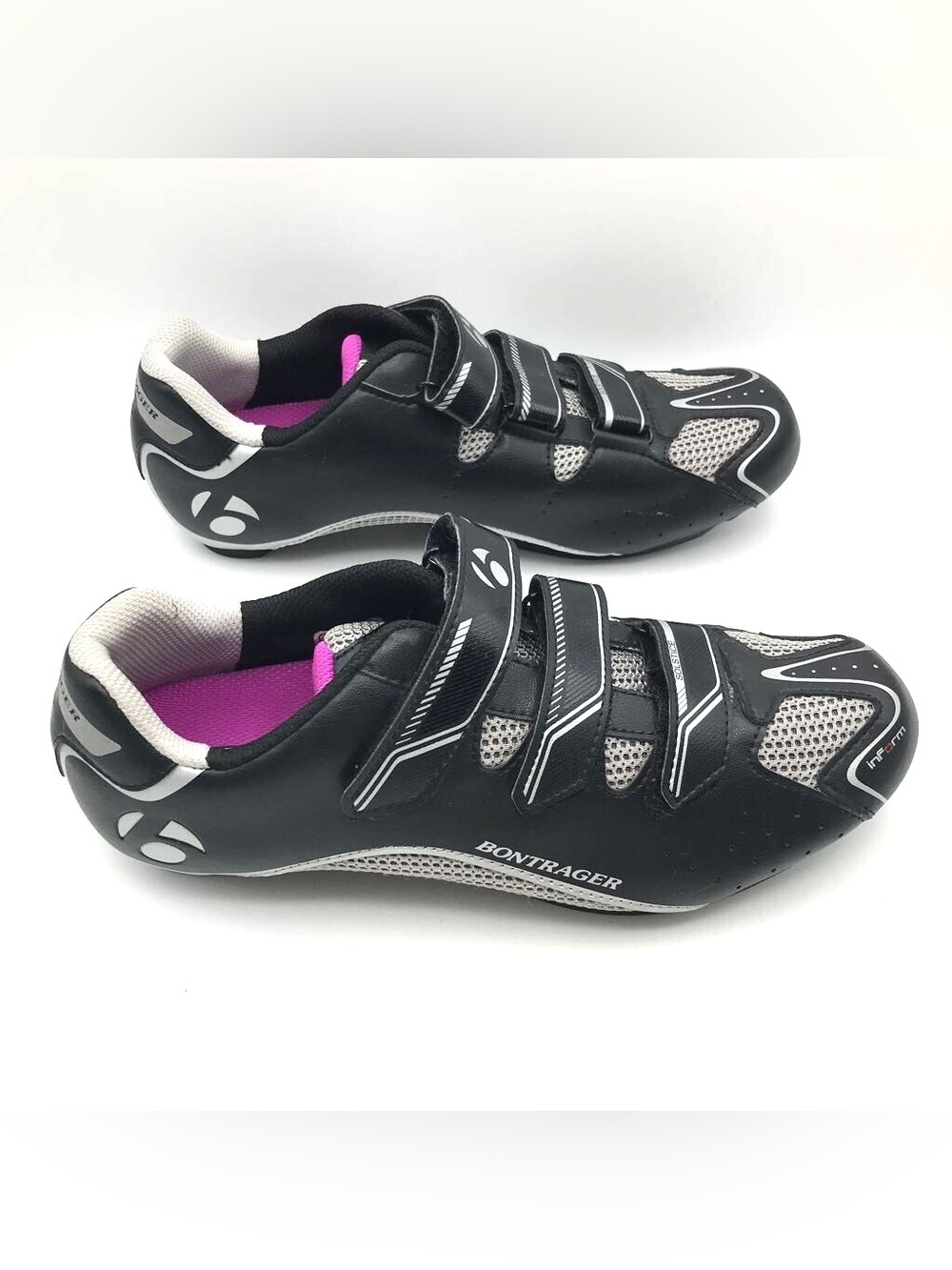Bontrager Solstice Women's Cycling MTB Shoes Size US 10.5 Black Gray Pink